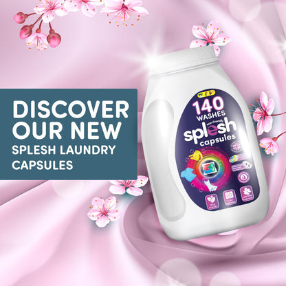 Splesh Xtra Stain Removal 3in1 Laundry Capsules, 5 Months Supply Bulk Buy 140 Washes